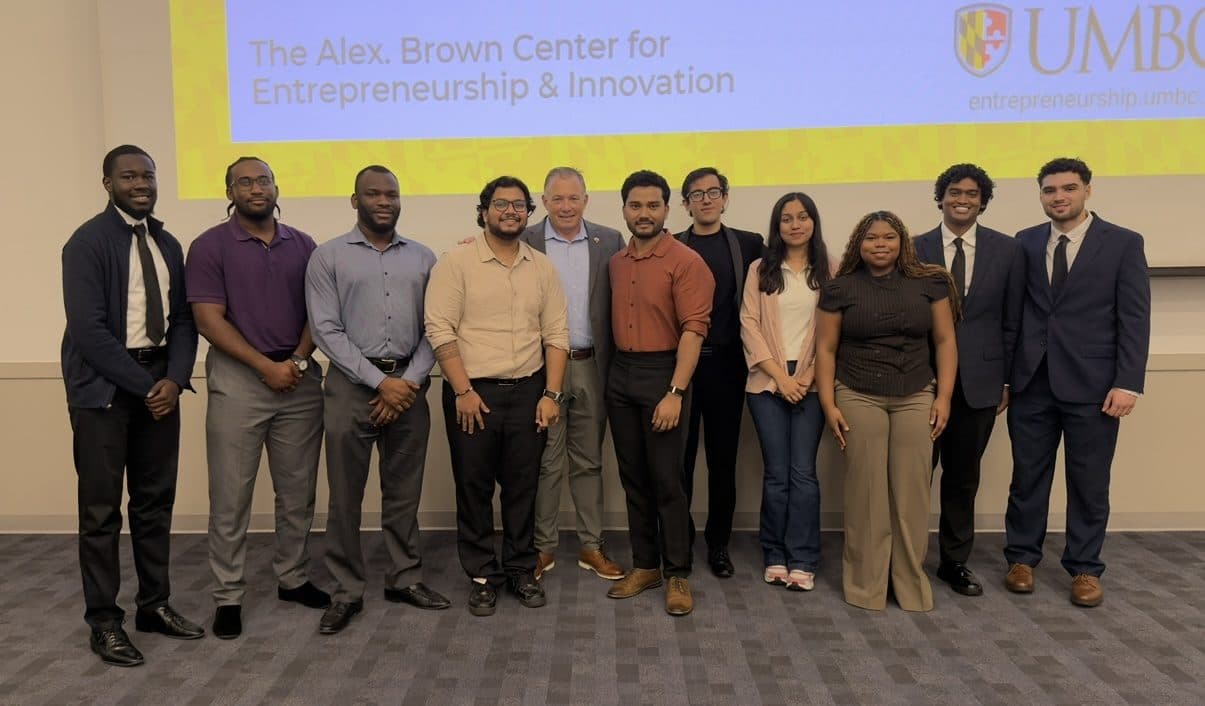 Manikanta with Launchpad founders and program staff