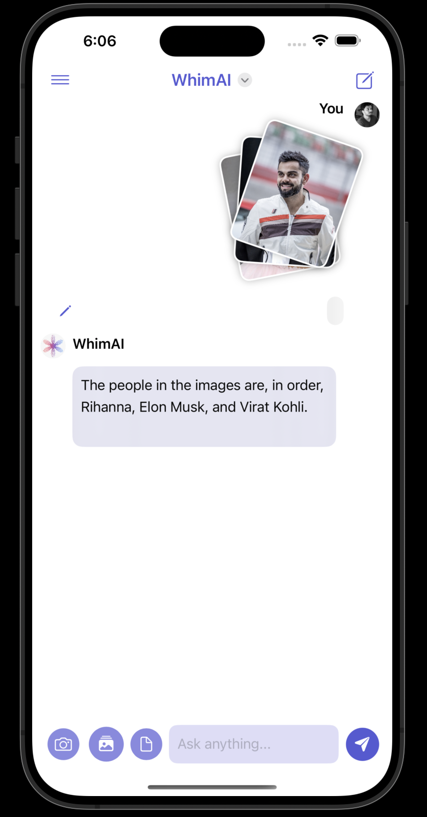 WhimAI multi-image support