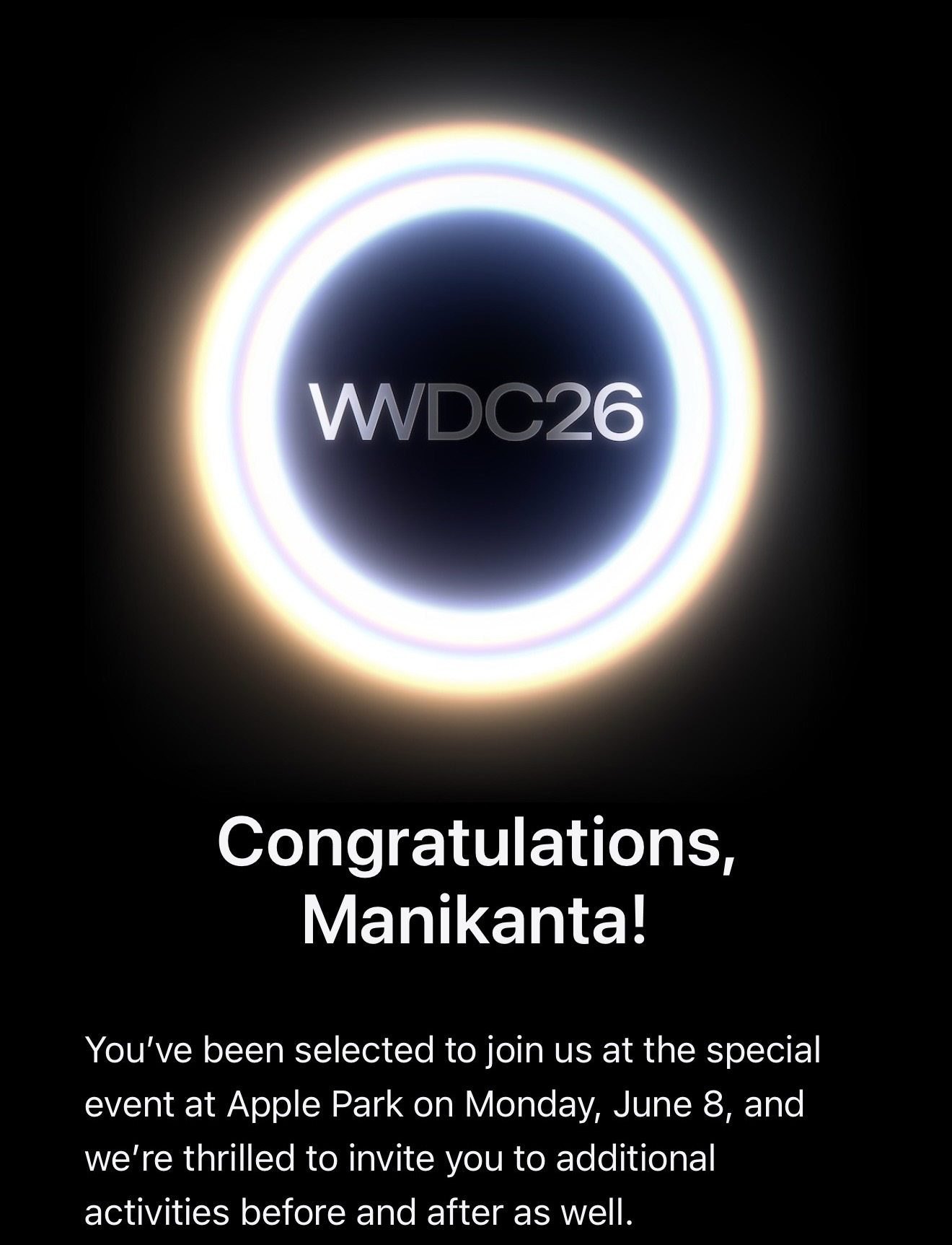 WWDC 2026 invite